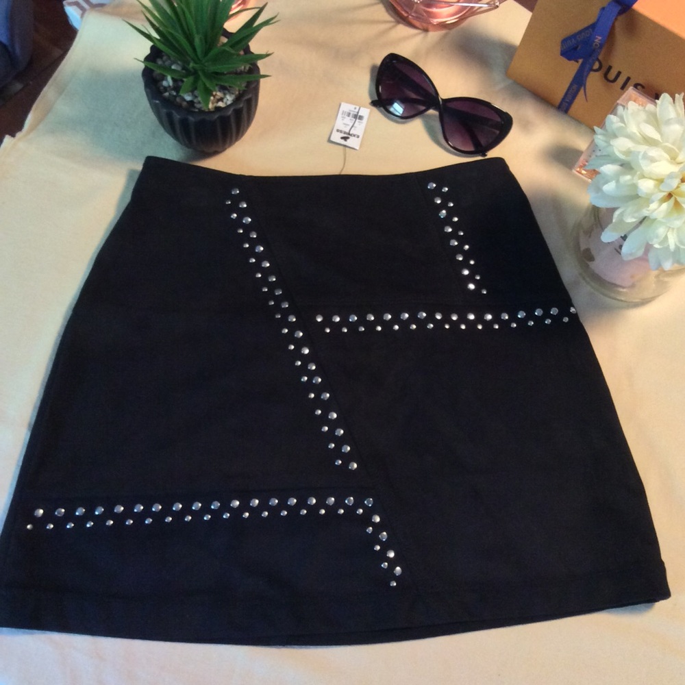 EXPRESS BLACK SKIRT WITH STUDS